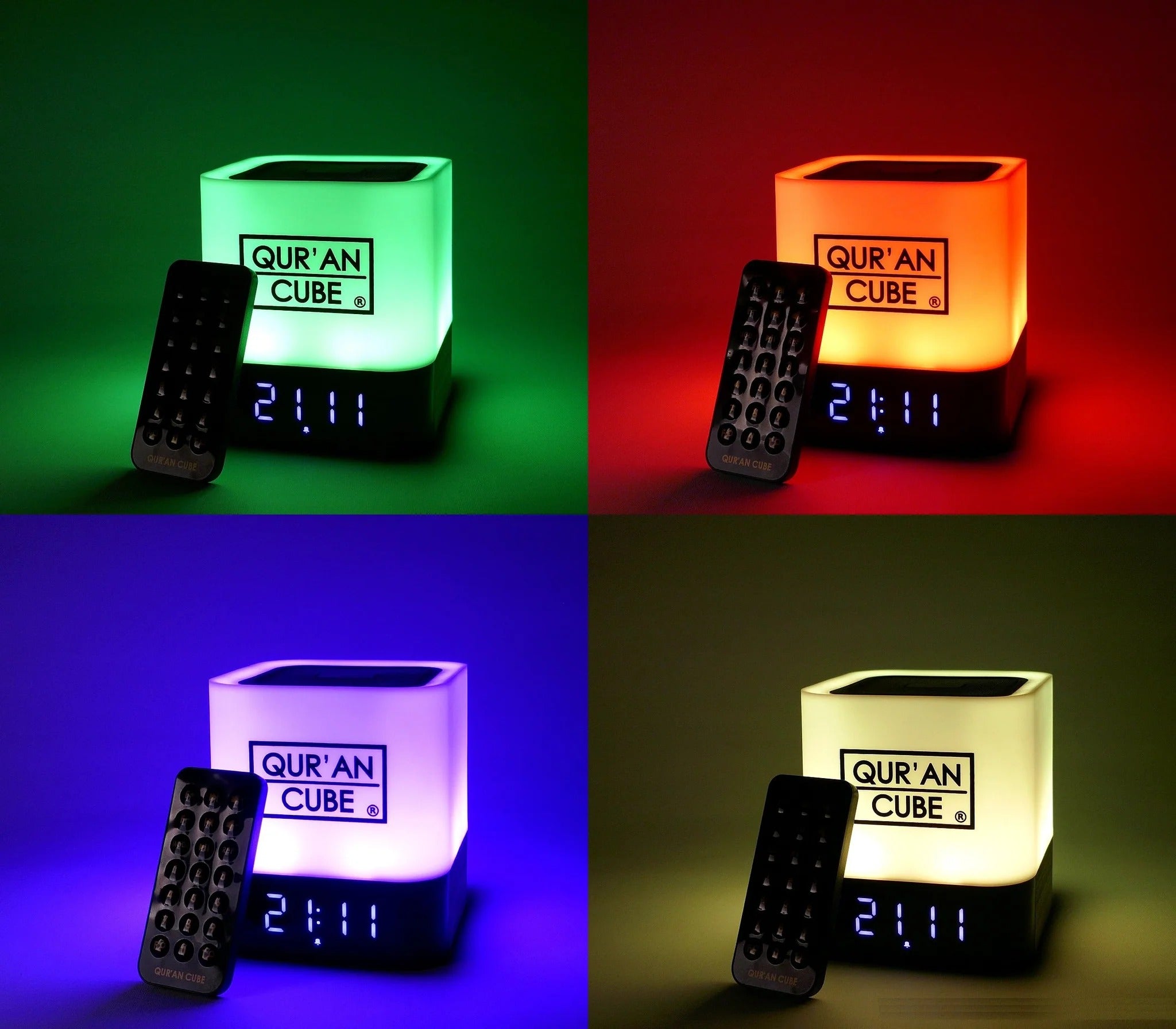 Quran Cube LED Speaker X with Adhan Clock, Quran Recitation, Nasheeds & Islamic Stories  Emarati