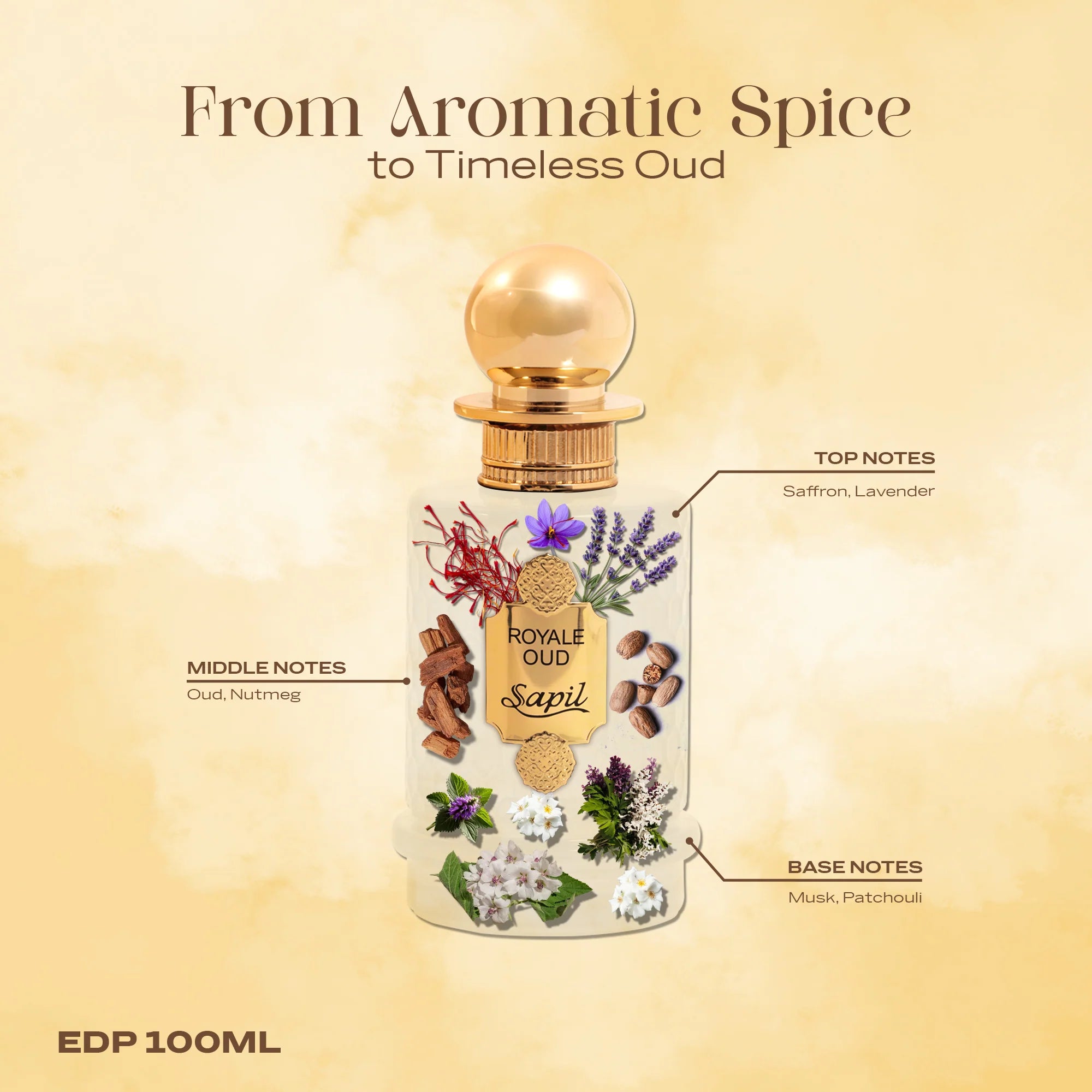 Royale Oud Eau de Parfum 100ml Sapil  Emarati