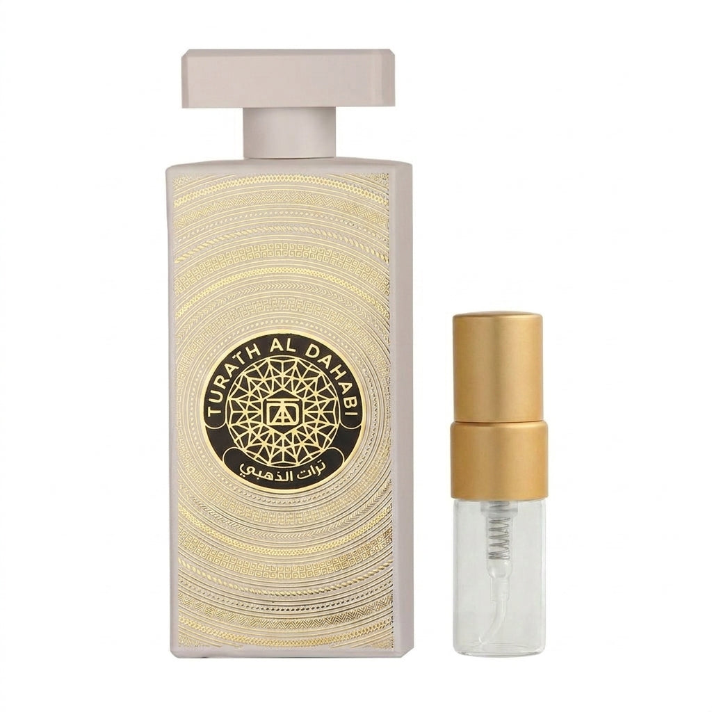 Turath Al Dahabi Perfume Sample 2ml Maison Milan  Emarati