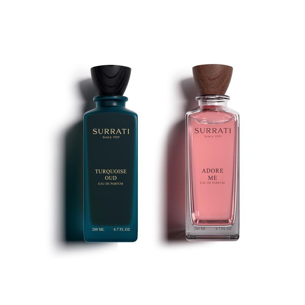 Turquoise Oud & Adore Me Gift Set 200ml x 2 Surrati  Emarati