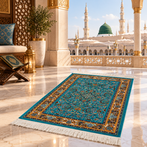 Blue Rawdah Super Soft Prayer Mat  Emarati