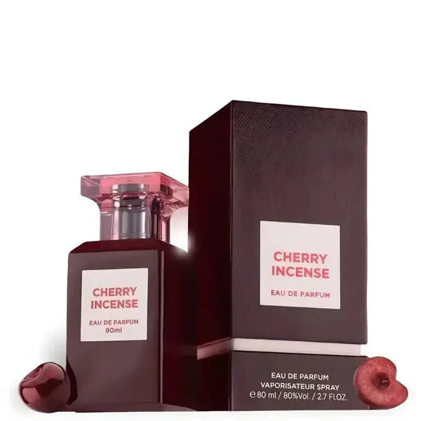 Cherry Incense 80ml EDP Perfume By Fragrance World - Aromique Beauty Ltd
