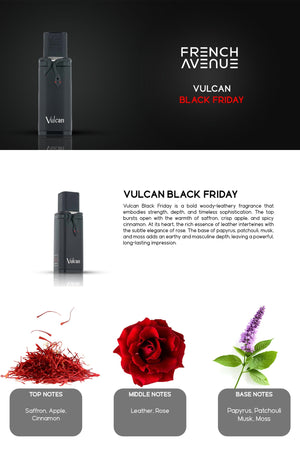 Vulcan Black Friday Edition 100ml EDP French Avenue French Avenue