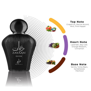 Zayaan Silver Eau de Parfum 100ml Khadlaj  Emarati