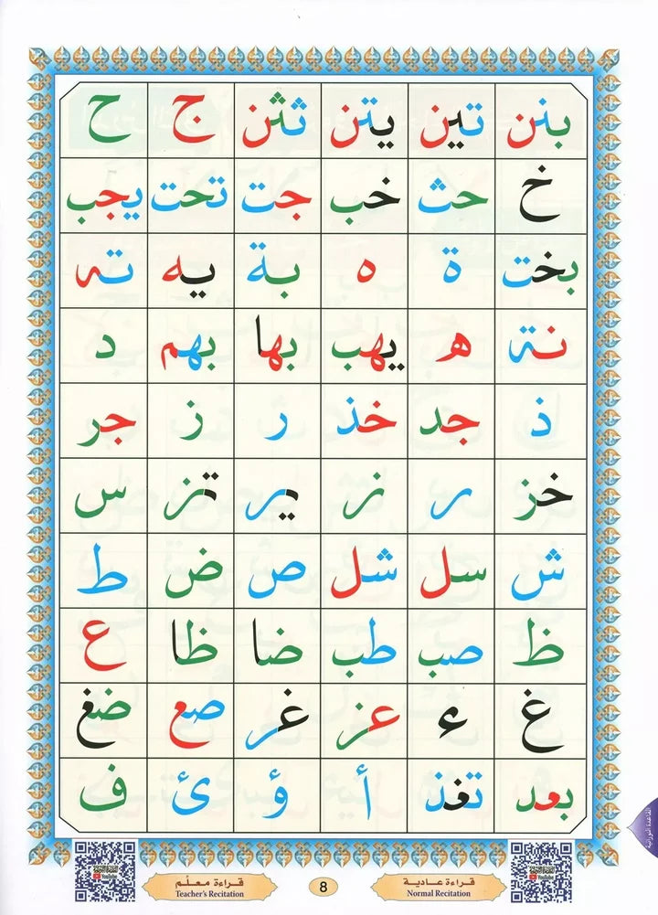 Al-Qaida Nooraniah beginner Quran reading book for learning Tajweed