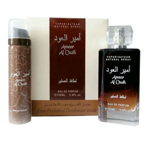 Ameer Al Oudh with Free Deo Eau de Parfum 100ml Lattafa  Emarati