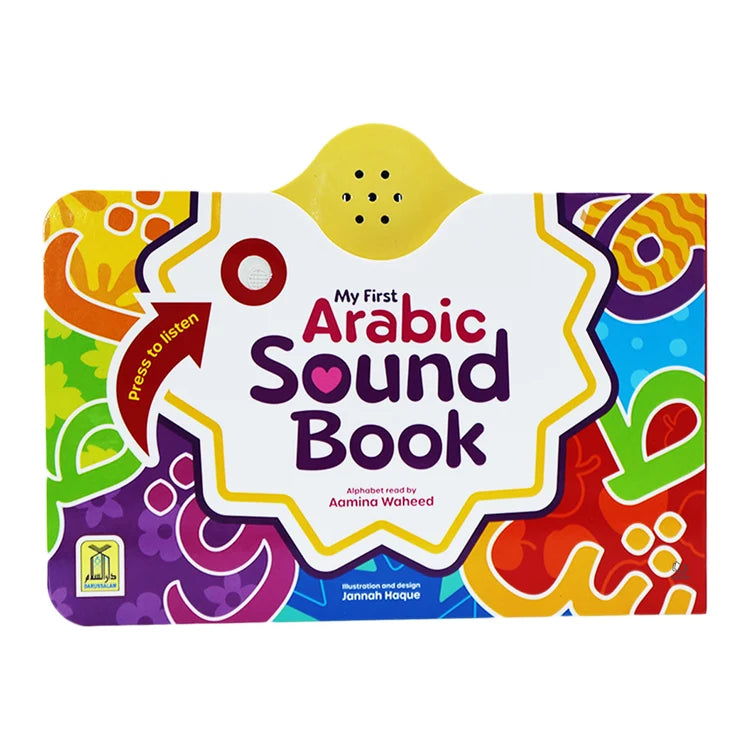 Arabic alphabet learning book for beginners to recognise letter shapes and sounds