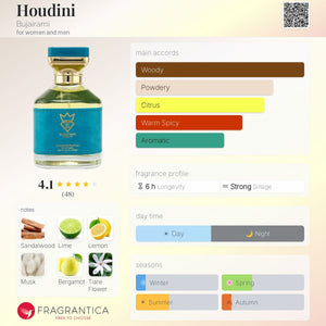 Houdini Extrait de Parfum 100ml Bujairami Sydney  Emarati
