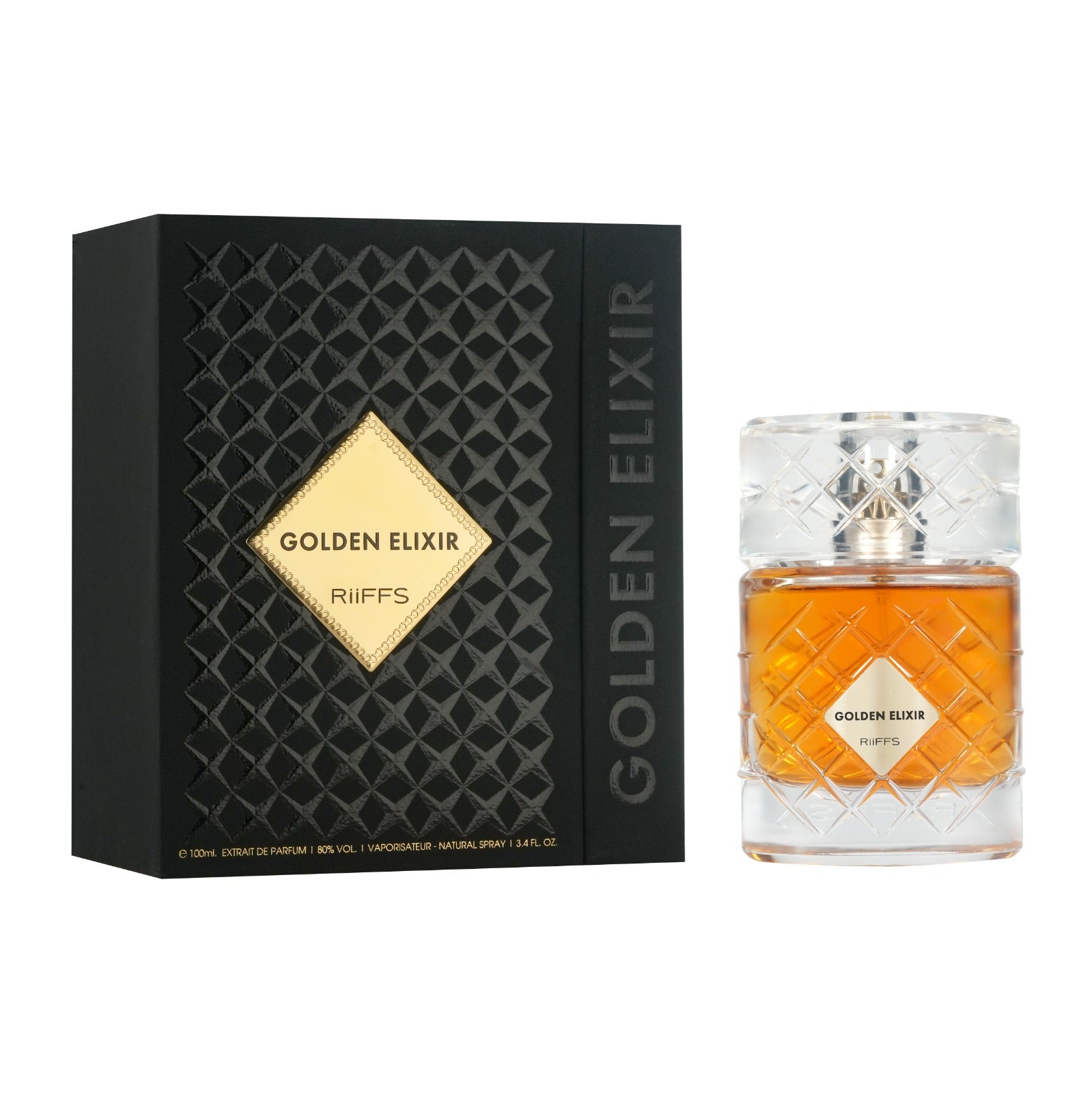 Golden Elixir Extrait de Parfum 100ml Riiffs Perfumes  Emarati