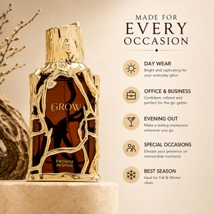 Grow Perfume 100ml EDP French Avenue  Emarati