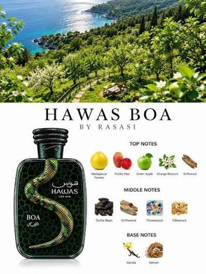 Hawas Boa For Him Eau de Parfum 100ml Rasasi  Emarati