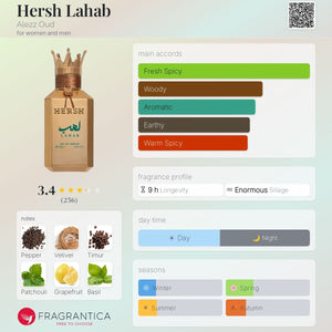 Hersh Lahab Eau de Parfum 100ml Alezz  Emarati