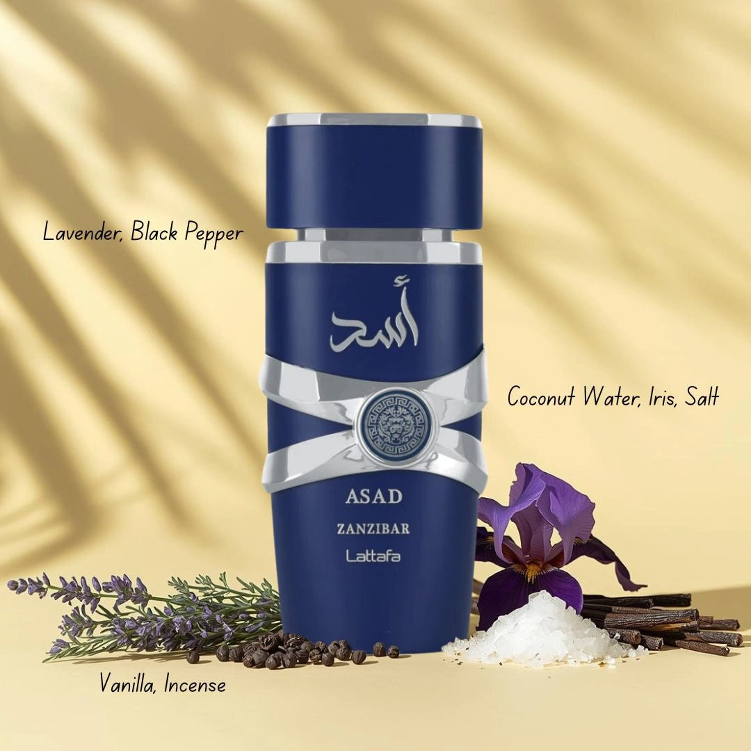 Asad Zanzibar Limited Edition 100ml EDP Perfume Lattafa Lattafa
