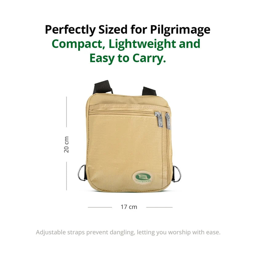 Anti-Theft Hajj & Umrah Side & Neck Bag for Men  Emarati