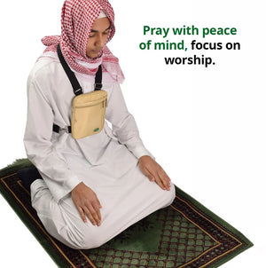 Anti-Theft Hajj & Umrah Side & Neck Bag for Men  Emarati