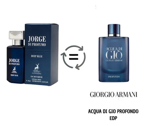 Jorge Di Profumo Deep Blue Eau de Parfum 100ml Maison Alhambra  Emarati