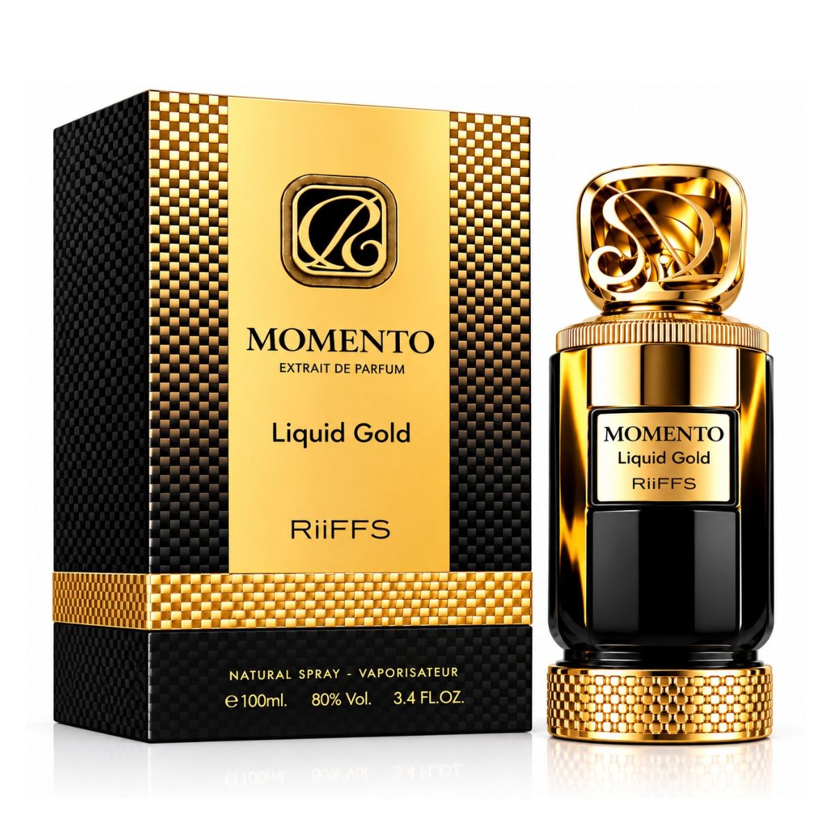 Momento Liquid Gold 100ml Extrait de Perfume Extract Riiffs  Emarati
