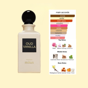 Oud Vanilla Eau de Parfum 90ml Maison Milan  Emarati