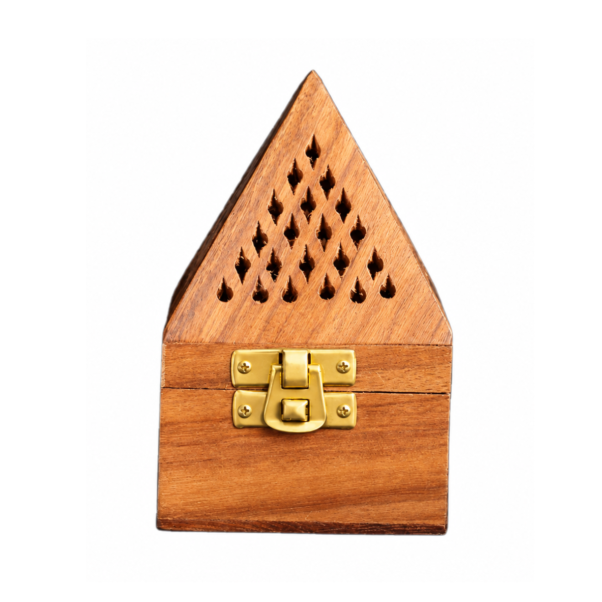 Pyramid Wooden Bakhoor Burner Handcrafted Incense Burner-Small  Emarati
