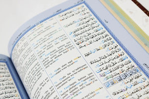 Holy Quran Colour Coded with English Translation & Transliteration (Slip Case) Emarati