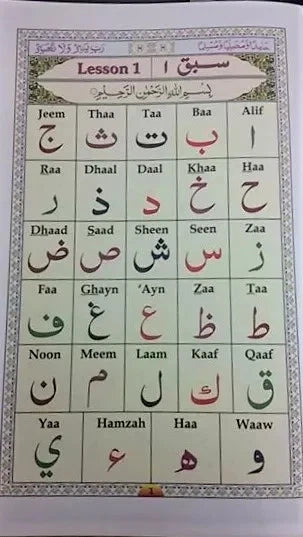 Ahsan ul-Qawaid Colour Coded (Small)