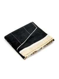 Kaaba Design Chenille Prayer Mat Gold  Emarati